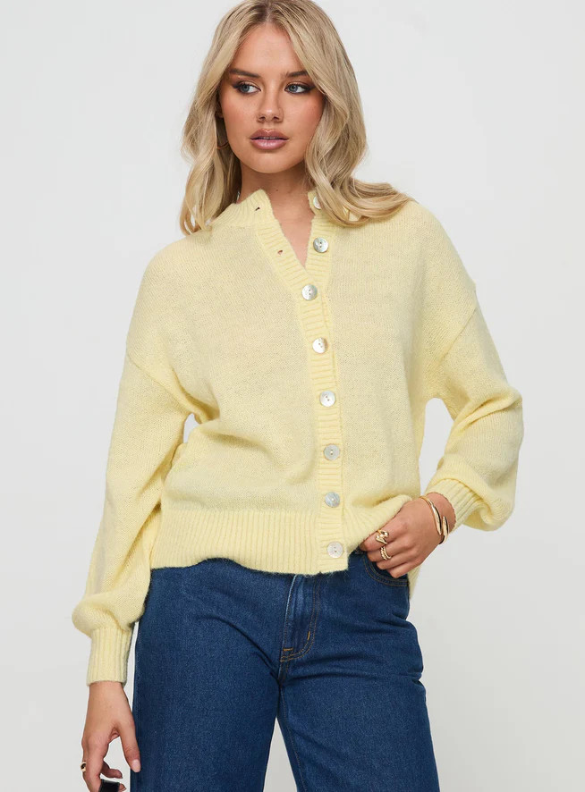 Sunbeam Cardigan Yellow | Princess Polly US