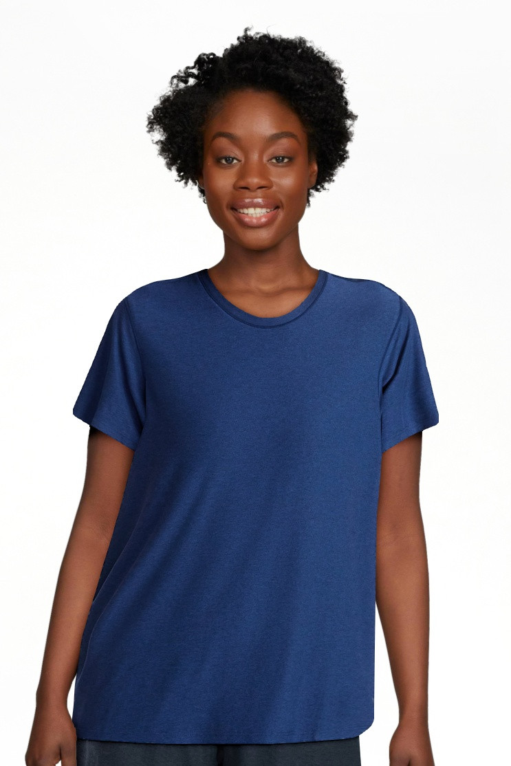 Athletic Works Women's and Women's Plus Relaxed ButterCore Tee with Short Sleeves, Sizes XS-4X | Walmart (US)