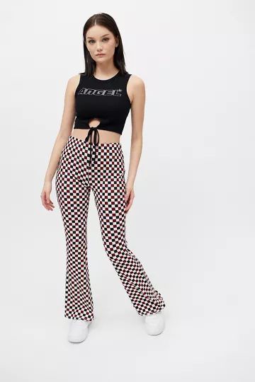 Urban Renewal Remnants Checkerboard Flare Pant | Urban Outfitters (US and RoW)