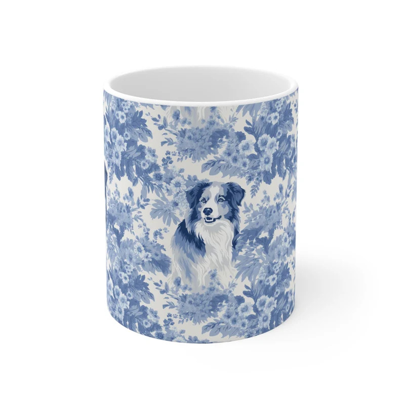 Australian Shepherd Porcelain Inspired Ceramic Mug 11 Oz Gift - Etsy | Etsy (US)