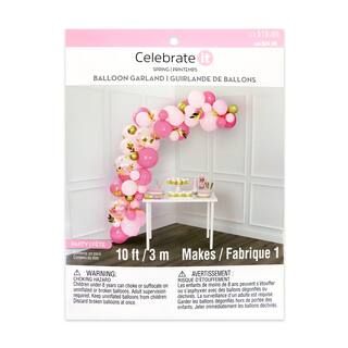 Pink & Gold Balloon Garland Kit by Celebrate It™ Spring | Michaels Stores