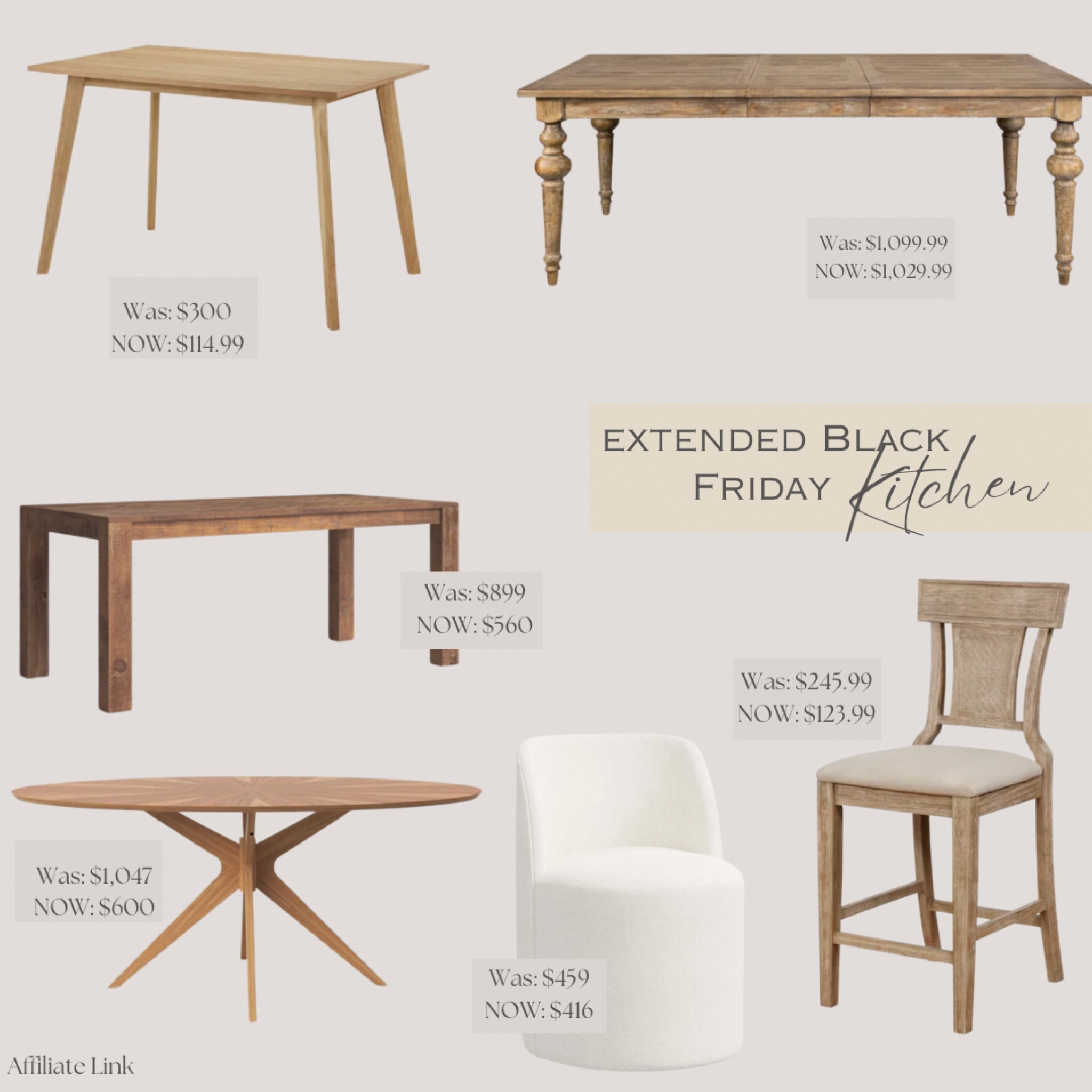 Extend Black Friday Deals! 


Dining room, kitchen, dining table, dining chairs, barstools, home decor, neutral home, Wayfair 

#LTKCyberWeek #LTKsalealert #LTKhome