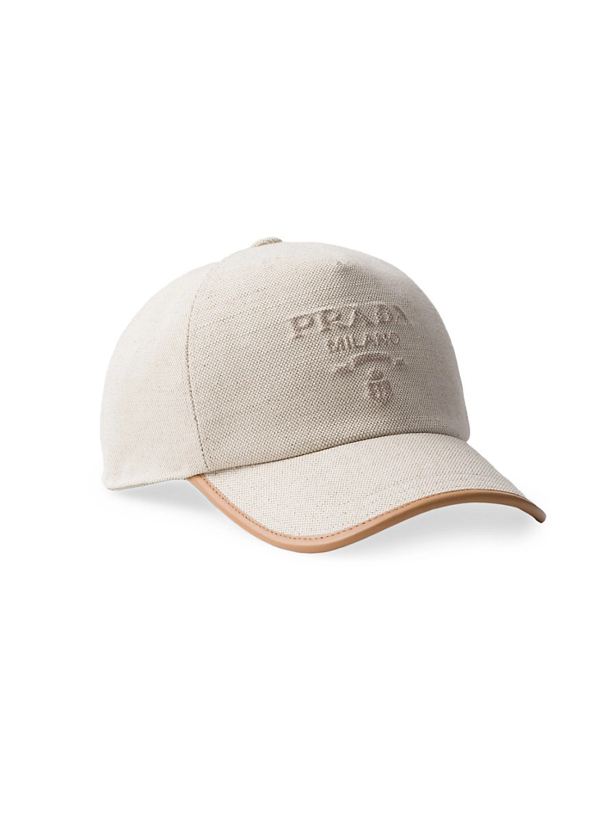 Women's Linen Blend Baseball Cap - Beige Khaki - Size Medium | Saks Fifth Avenue