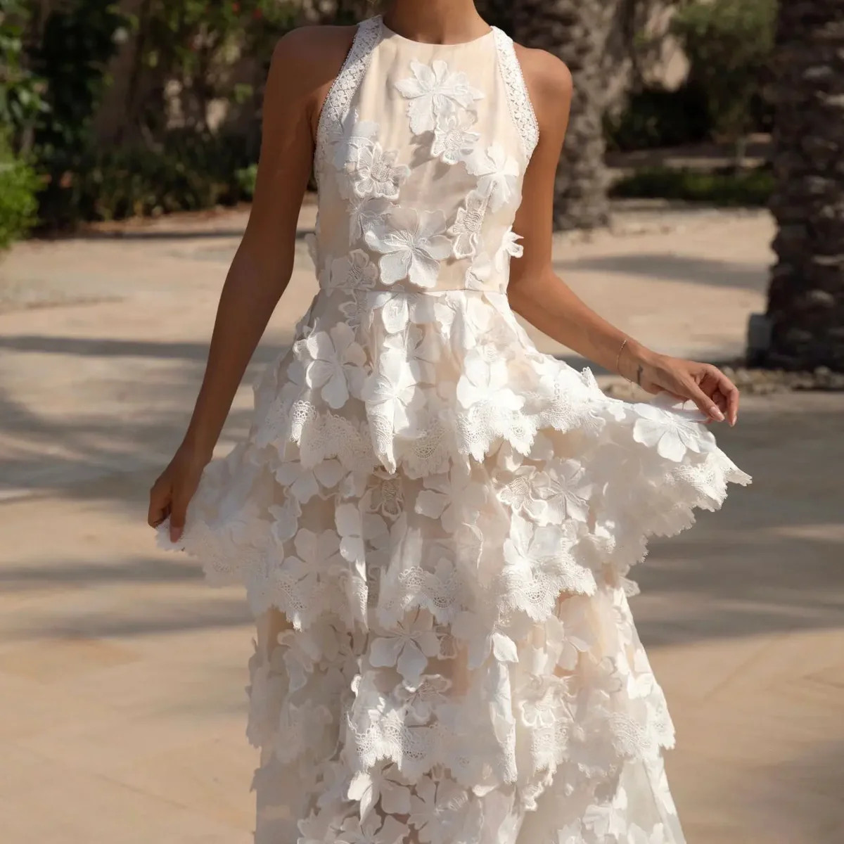 Hepburn Flower Dress - Anne Louise Boutique | ALB London