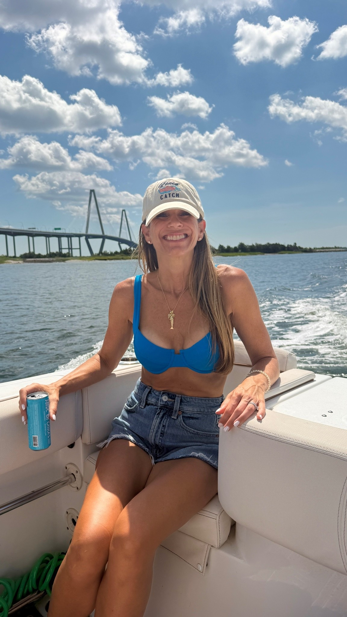 Vetchy bikini, denim shorts, hat, boat day

#LTKootd #LTKSeasonal #LTKOver40