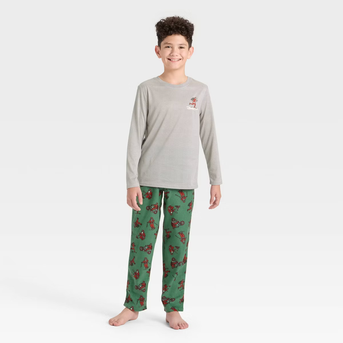 Boys' 2pc Long Sleeve Christmas Pajama Set - Cat & Jack™ Green | Target