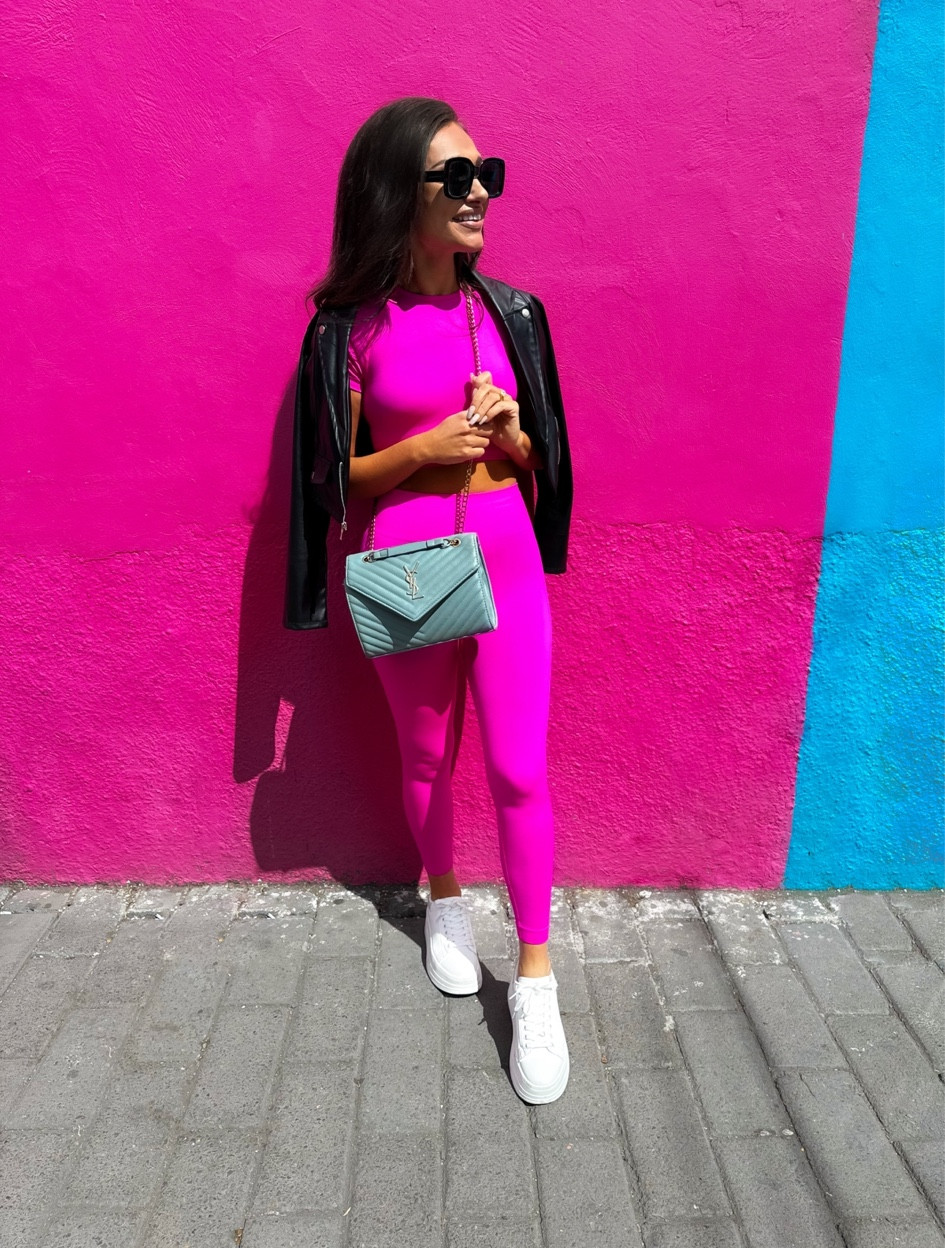 This athleisure set is seriously my favorite in my closet! The color is unmatched and it’s comfy for an actual workout, or snacking your way through the Mexican markets. I’ll let you decide which we were doing, lol! Also love these chunky sneakers & the hint of sparkle detail! Mixing some high and low budget pieces is one of my favorites. All are rounded up here! 

#LTKfindsunder50 #LTKstyletip