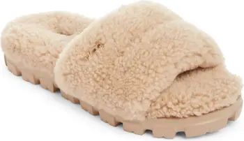 UGG® Cozetta Curly Genuine Shearling Slide Slipper (Women) | Nordstrom | Nordstrom