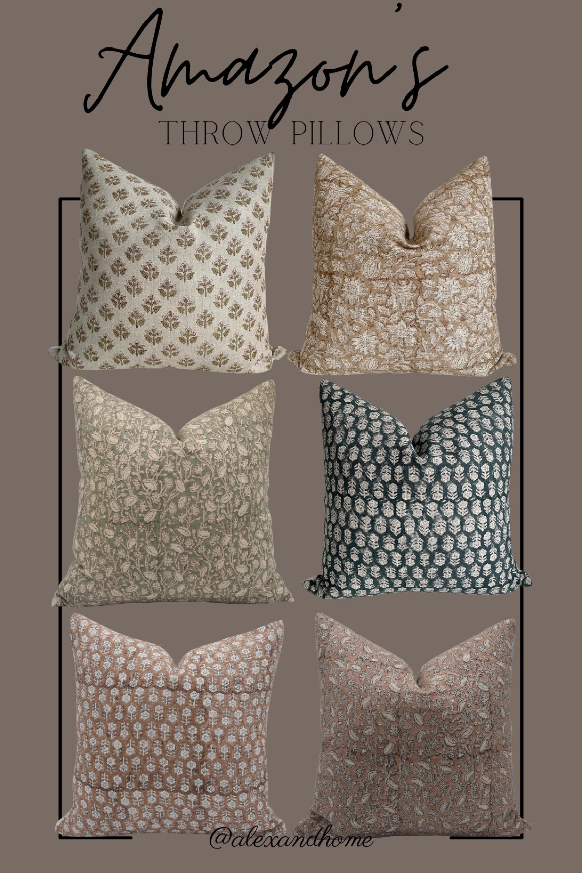 Amazon’s Stunning Pillows! Loving all the patterns! 🫶🏼🖤

#LTKhome #LTKfindsunder100 #LTKSeasonal