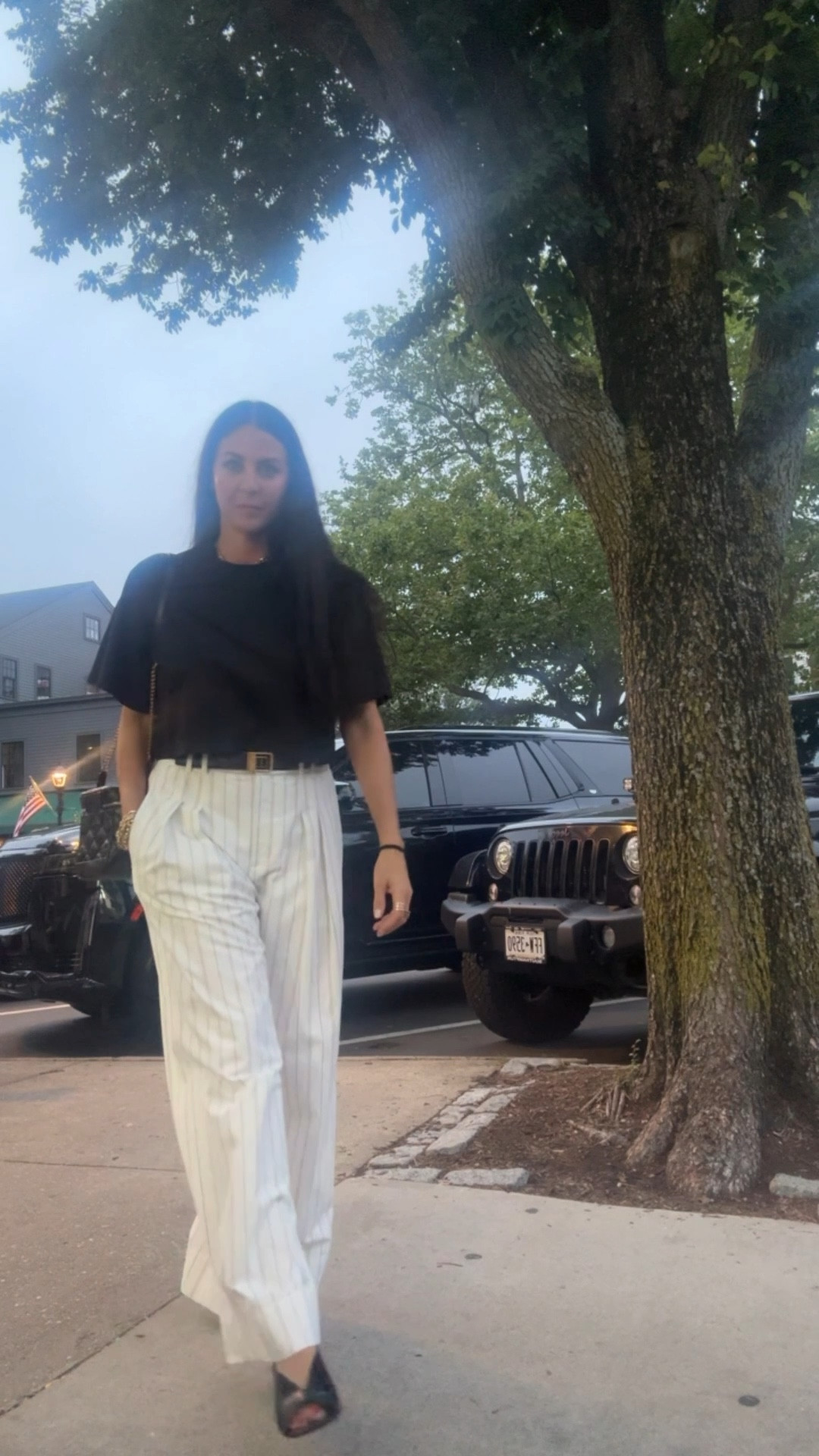 Sag Harbor Hamptons nights .. love a wide leg pant, my favorite belt and shoes are on sale! 

#LTKParties #LTKOver40 #LTKSeasonal