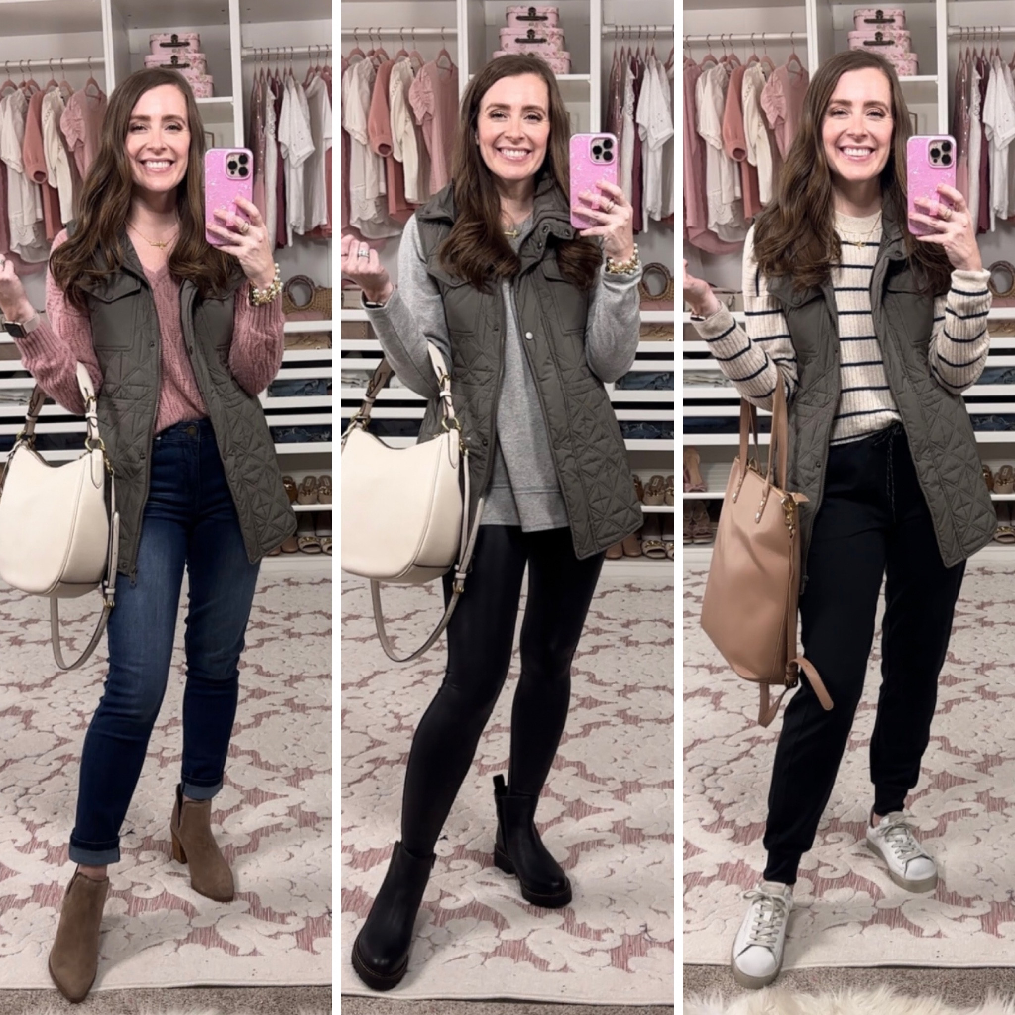 Three ways to style this adorable vest from the #nsale and my fall capsule wardrobe!! 

#LTKsalealert #LTKxNSale #LTKshoecrush