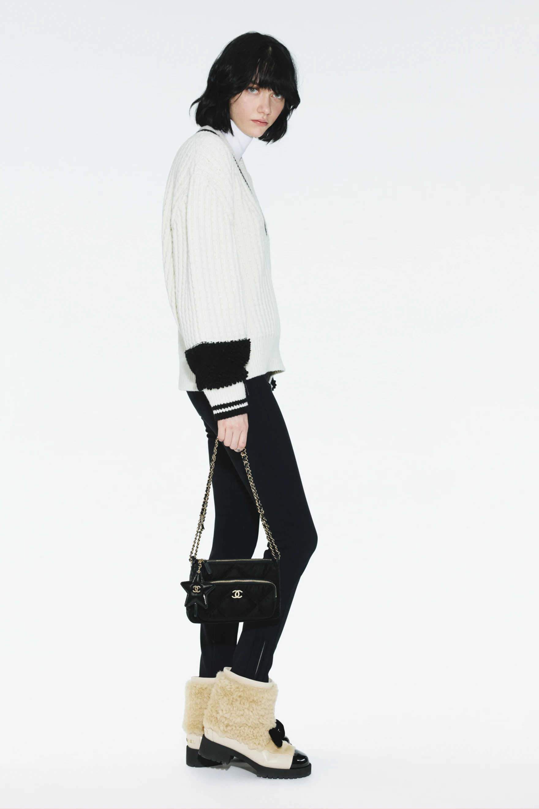 Pants - Wool, black & white — Fashion | CHANEL | Chanel, Inc. (US)