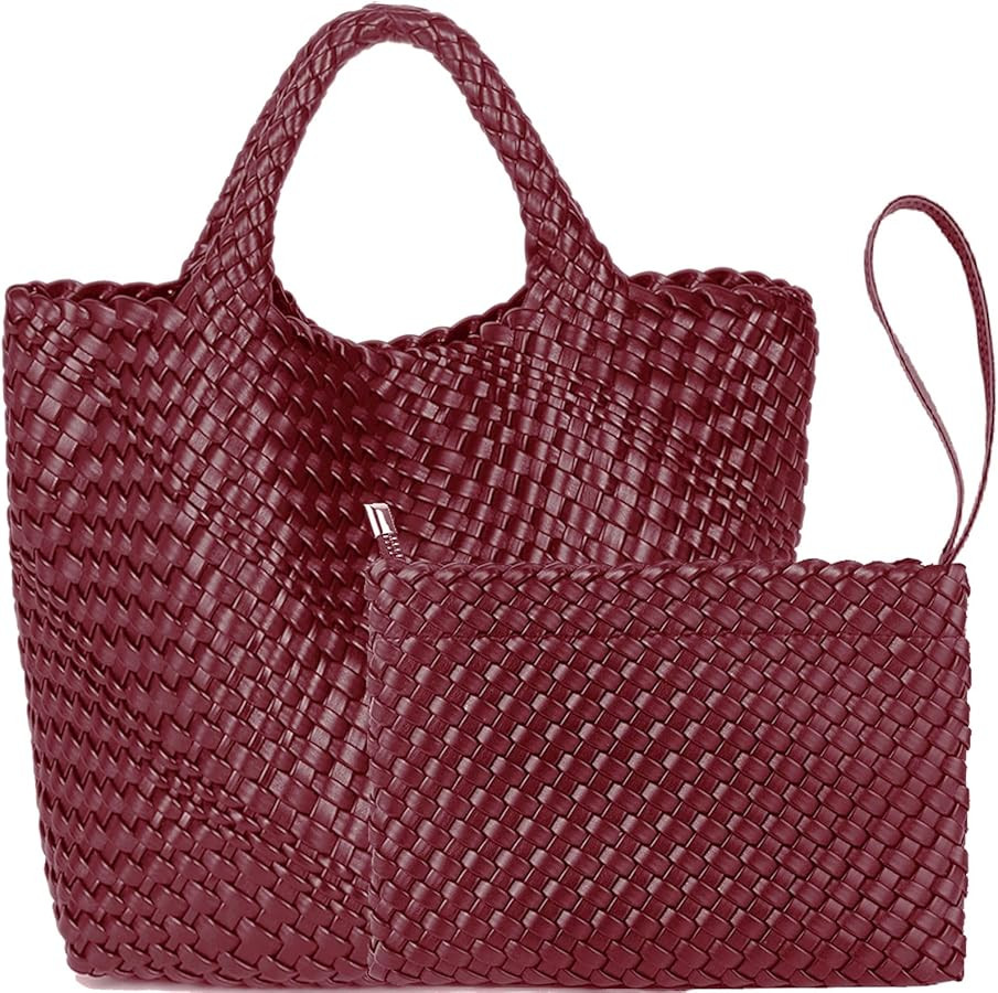 JINMANXUE Fashion Woven Bag Shopper Bag Travel Handbags and Purses Women Tote Bag Large Capacity ... | Amazon (US)