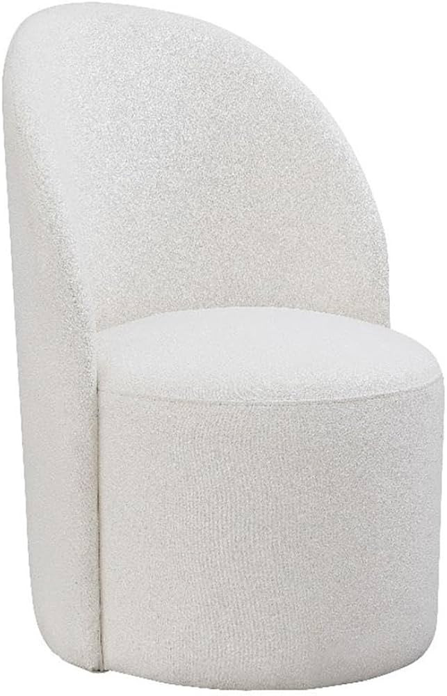 Meridian Furniture 528Cream Hautely Collection Modern | Contemporary Boucle Fabric Upholstered Ac... | Amazon (US)