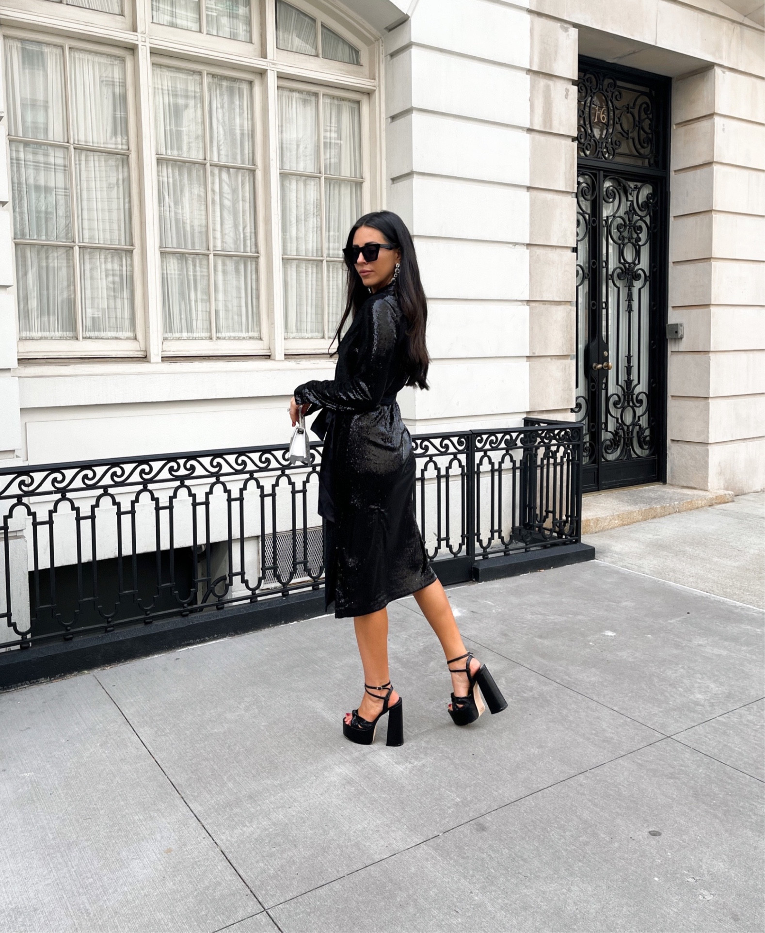 A very NYC upper east side chic but edgy outfit… perfect for a girls night out, work, or even date night. 

Size up half size in the platform heels!

#LTKstyletip #LTKshoecrush #LTKFind