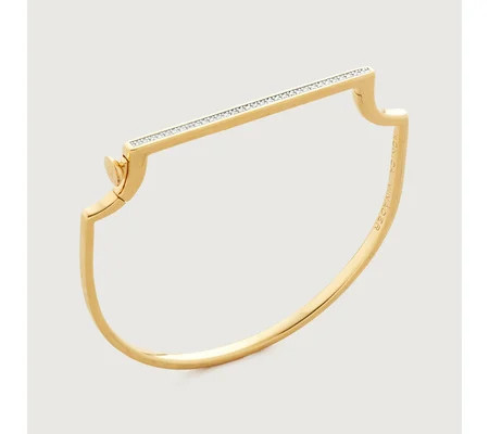 Signature Diamond Slim Bangle | Monica Vinader (Global)