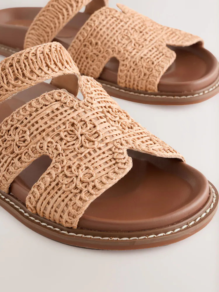 Buy Natural Forever Comfort® Woven Footbed Sandals from Next Ireland | Next EU