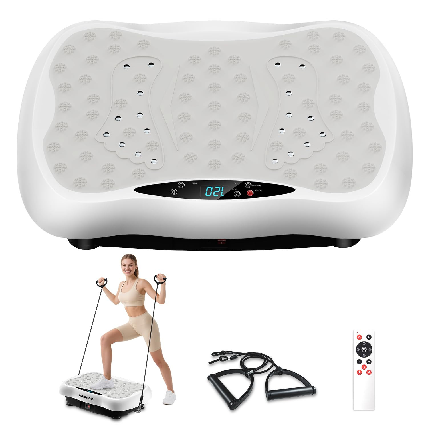 Vibration Plate Exercise Machine, Vibrating Equipment for Weight Loss and Lymphatic Drainage Mass... | Amazon (US)