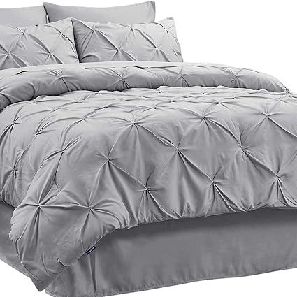 Bedsure Bedding Comforter Sets Grey Queen Comforter Set Bed in A Bag Bedding Set 8 Pieces Bed Set... | Amazon (US)