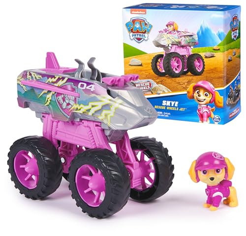 Paw Patrol: Rescue Wheels Skye’s Jet, Toy Truck with Transformation into Jet-Mode and Collectible Action Figure, Kids Toys for Boys & Girls Ages 3+ | Amazon (US)