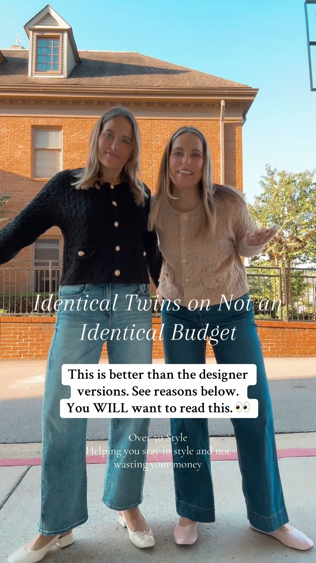 I ordered the designer ones that were $168 and $395. We did the work and have this to say: 

DO NOT waste your money. This affordable version is better than both of them. 
1. This affordable cardigan is a true lady jacket that looks more like Chanel than the Saks Fifth Avenue one at $395 and the $168 version. 
2. The $168 and $395 versions are more of a thin shirt material that hugs the arms and chest therefore making the buttons and cardigan area not lay flat. 
3. As you can see in these Amazon videos the fit is perfect!  
4. The material lays nice and looks expensive, whereas the expensive versions look cheap. 
5. These are the reasons why this affordable sweater is a must have! 

#LTKSaleAlert #LTKFindsUnder50 #LTKVideo