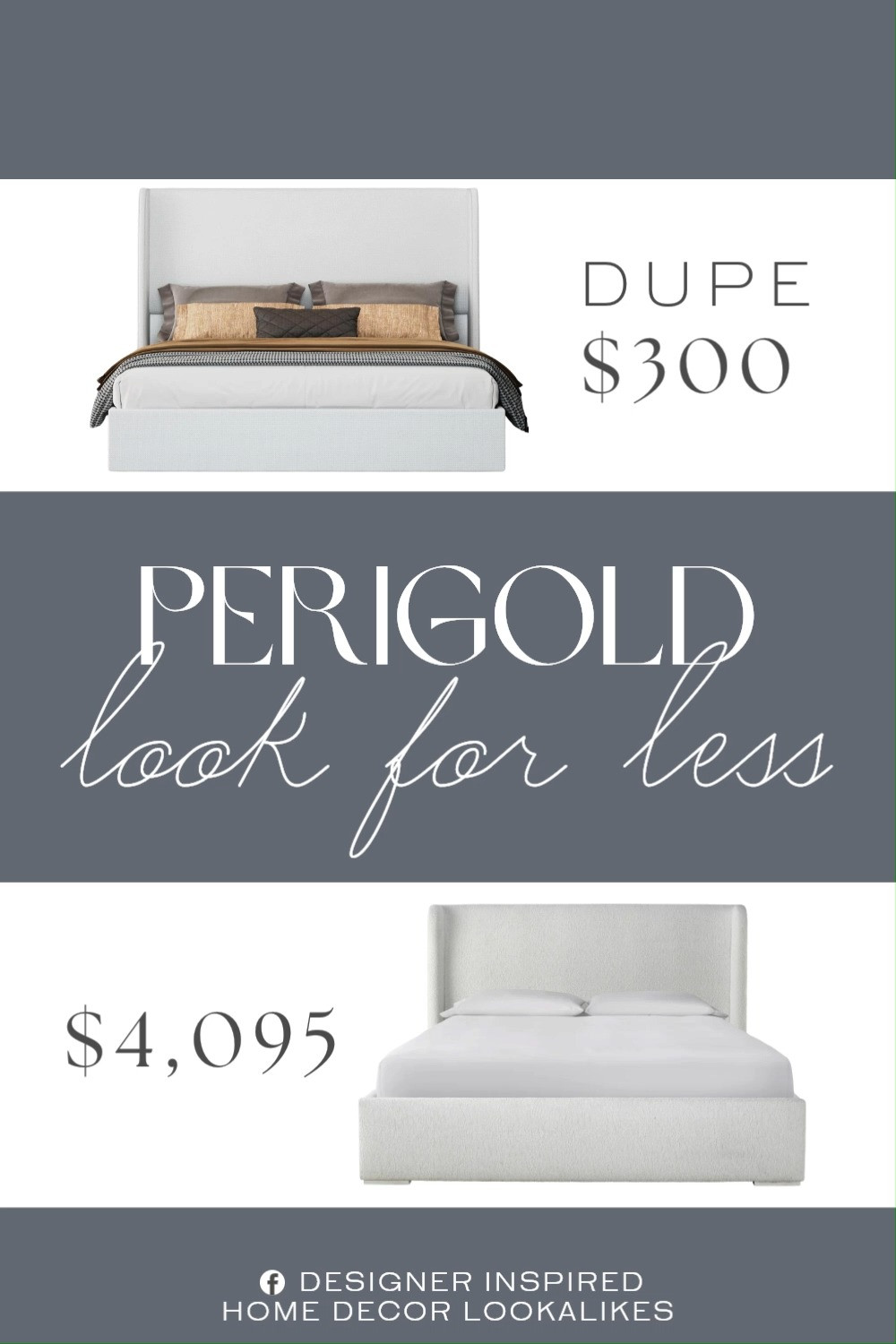 Inspired by Perigold Upholstered Panel Bed. Upholstered Platform Bed. Padded Headboard Bed. Modern Classic Bedroom. Wingback Headboard Bed. Tufted Upholstered Bed. Bouclé Bed Frame. Linen Upholstered Bed. 

Home more affordable option find copy cat similar look for less budget friendly affordable cheap cheaper beautiful pretty. Clearance sale coupon code discount code promo code luxury lookalike look a like Inspo inspiration inspired by idea ideas Love like these? I share multiple every day in my FB group.
#perigoldinspired #upholsteredbed #platformbed #bedframe #bouclebed #bedroominspo #furniturefinds #luxurybedroom 

 #LTKHome