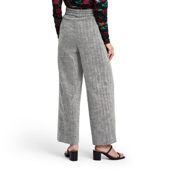 Women's Chevron High-Rise Wide Leg Tweed Pants - Rachel Comey x Target Black | Target
