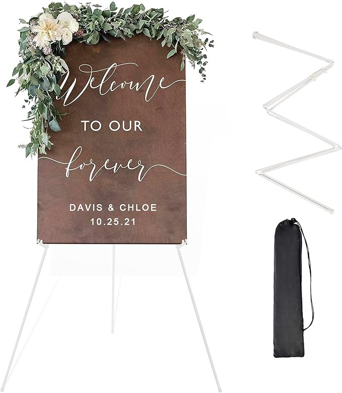 DANMO Easel Stand for Wedding Sign Poster 63'' Instant Display Floor Adjustable Metal Art Easel W... | Amazon (US)