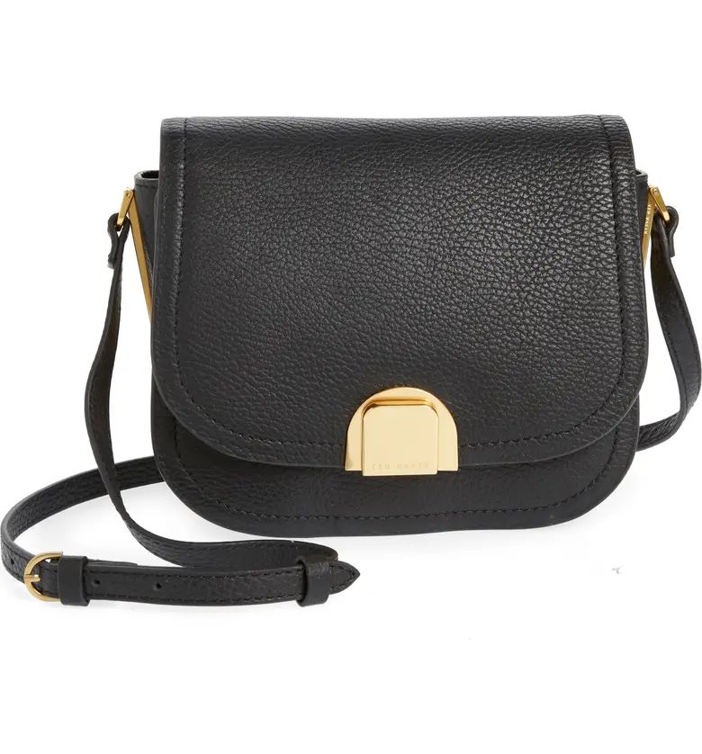 Ted Baker London Small Imieldi Lock Detail Leather Crossbody Bag | Nordstrom | Nordstrom