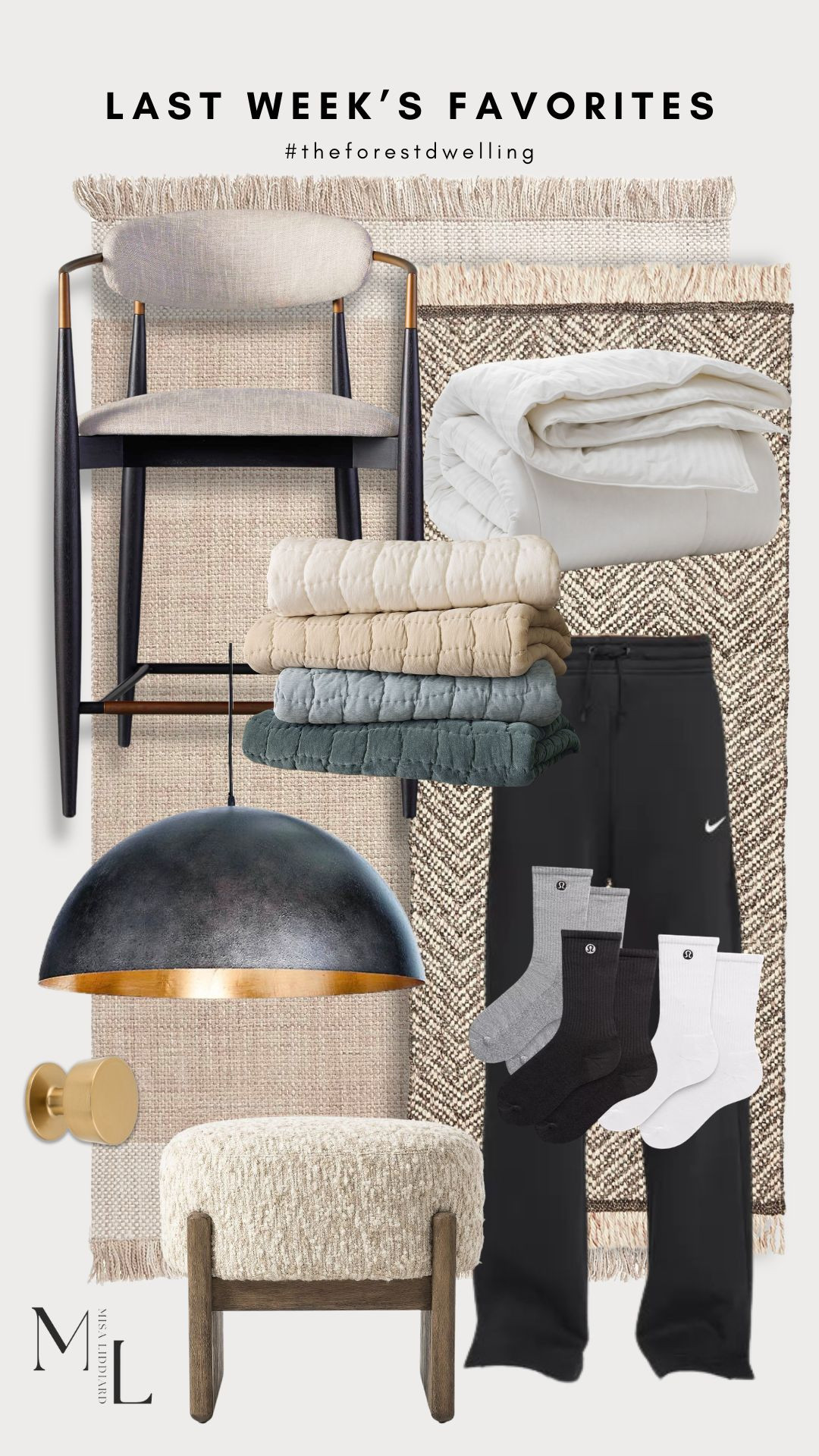 Sharing last week's faves! It is so fun seeing which items you love the most. The Jagger stools are amazing. We use them daily and they've held up so well. I've had the Kian rug in my entry way for every season and it is super durable. These sweat pants are a daily go-to. Love the high waisted fit and wide leg. 

 #LTKdayinmylife #LTKHome