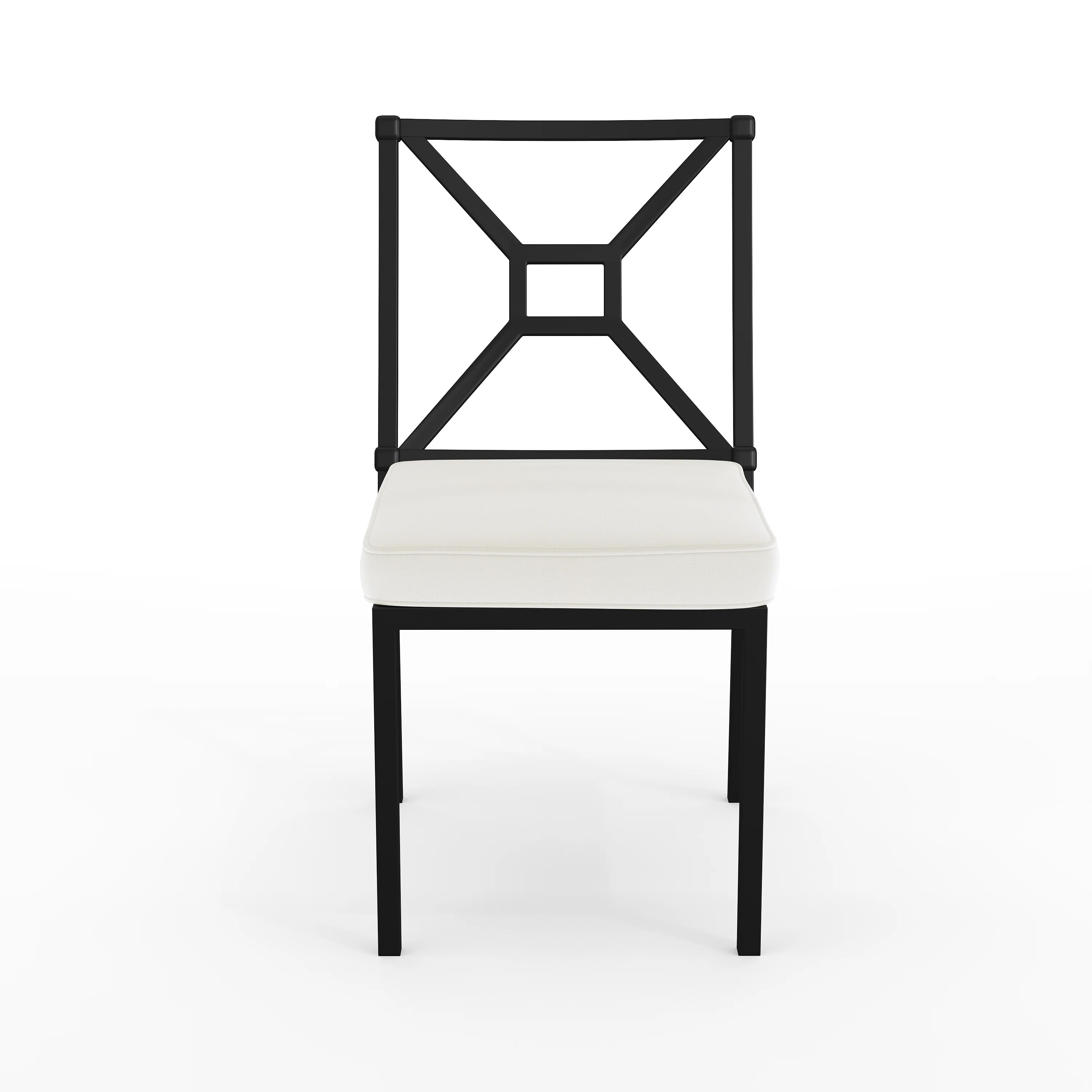 Martha Stewart Lily Pond All-Weather Steel Frame Stackable Patio Side Dining Chair With Cushion | Wayfair North America