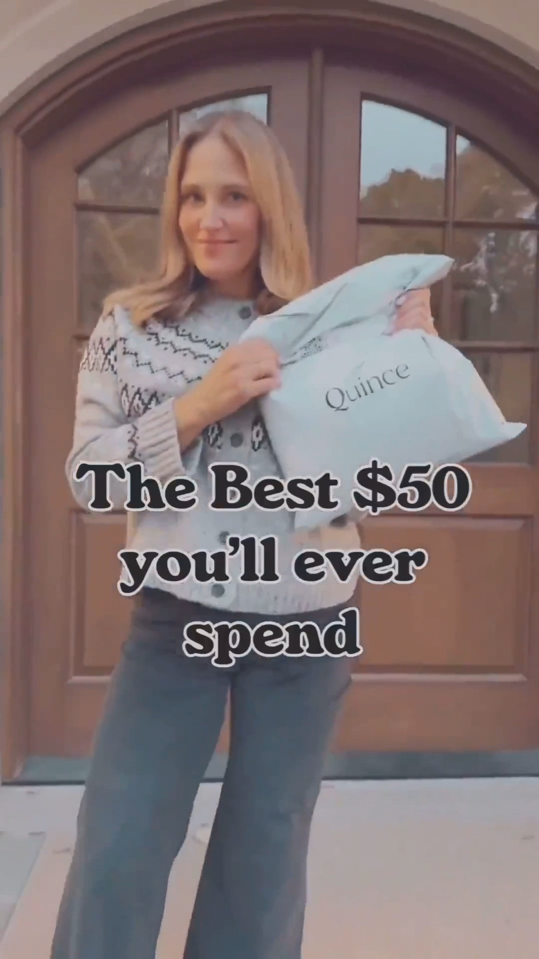 The best $50 you’ll spend this year! Quince has these unbelievable cashmere sweaters and cardigans! They come in a variety of colors and sizes. 

#LTKSeasonal #LTKOver40 #LTKMidsize