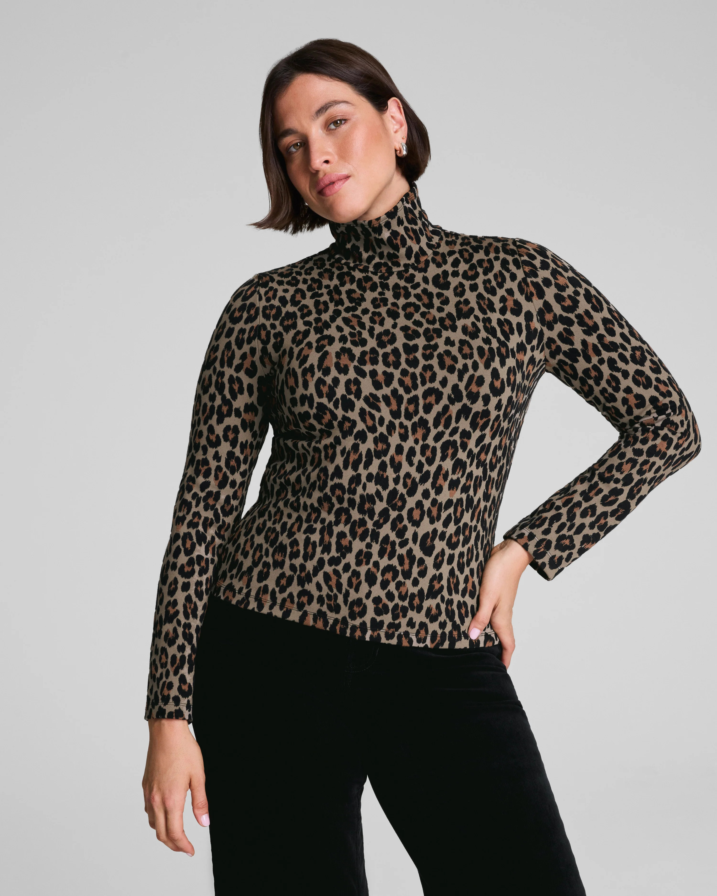 SPANX® Ponte Jacquard Turtleneck | Spanx