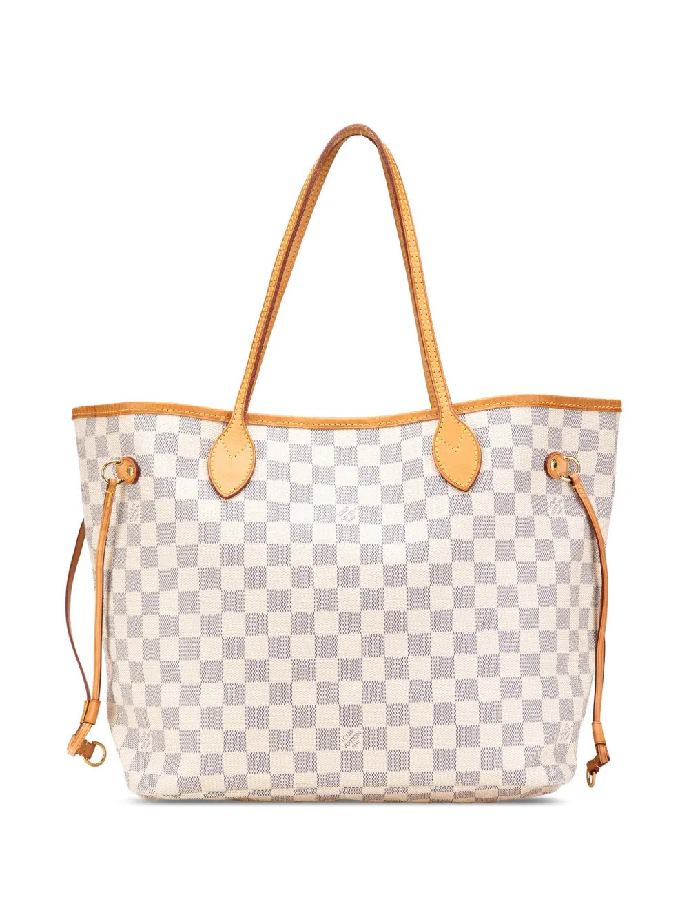 Louis Vuitton Pre-Owned 2014 Damier Azur Neverfull MM tote bag - White | Farfetch Global