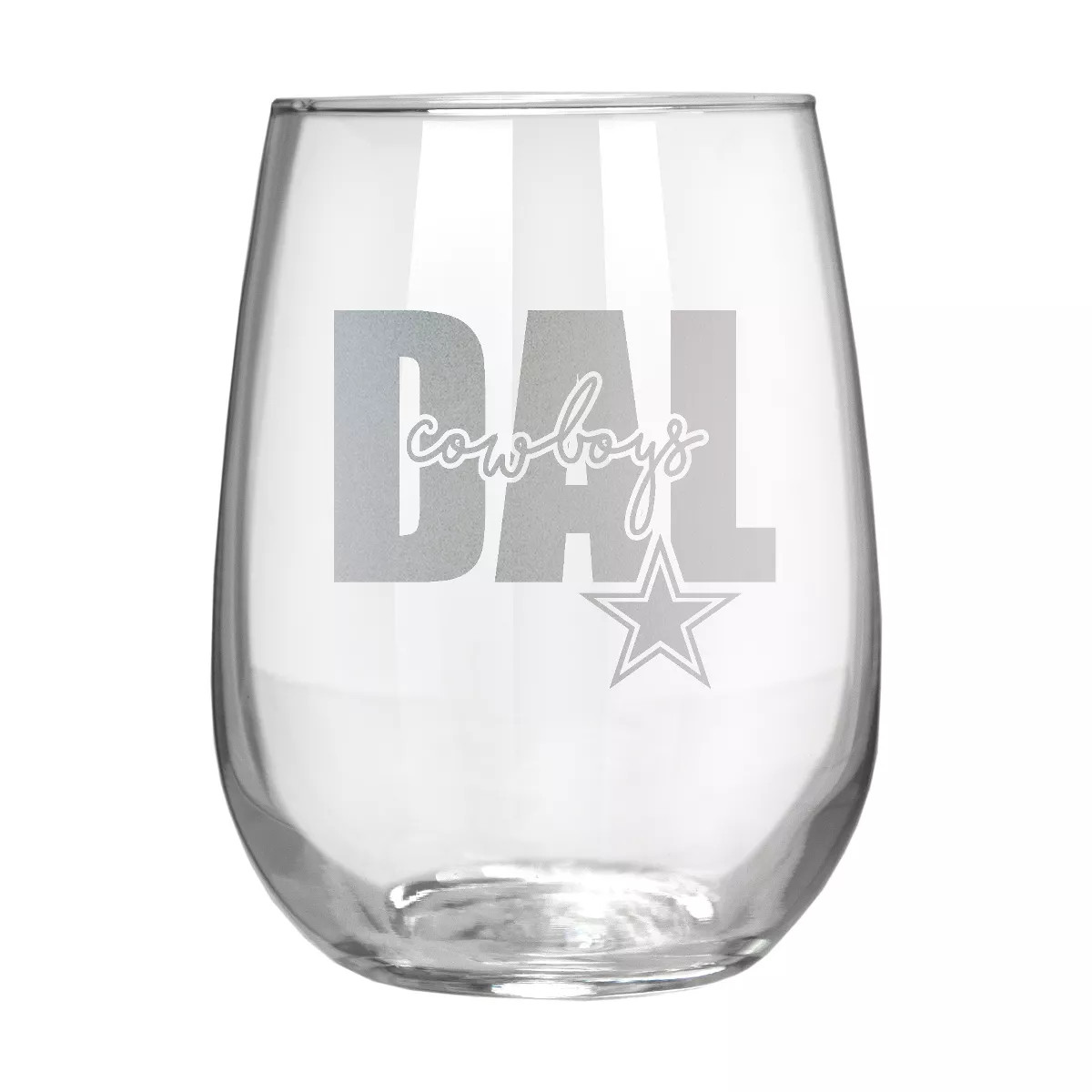 NFL Dallas Cowboys The Vino Stemless 17oz Wine Glass - Clear | Target