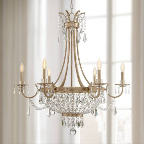 Savoy House Claiborne 33" Wide Avalite Chandelier | Lamps Plus