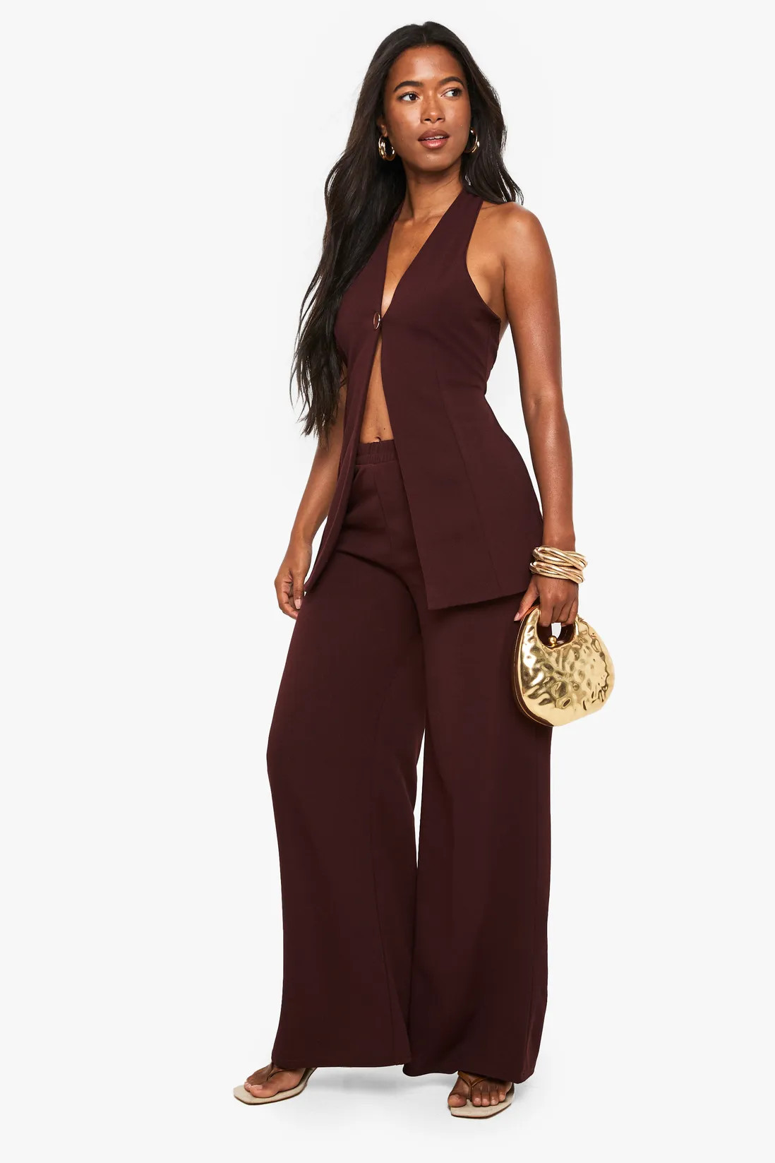 Crepe Wide Leg Trouser | boohoo (US & Canada)