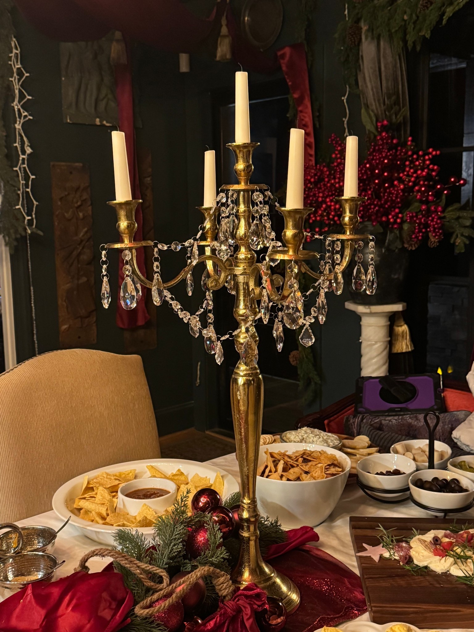 Nothing adds timeless elegance to a party like crystal candelabras! Shop inspired options we found for you below! 

#CallSignDesign #Vintage #Luxury #InteriorDesign #InteriorDecorating #Elegance #Chandelier #OldWorldCharm #DesignStyle #CastleCore #OldWorldCharm  #SimpleSwaps