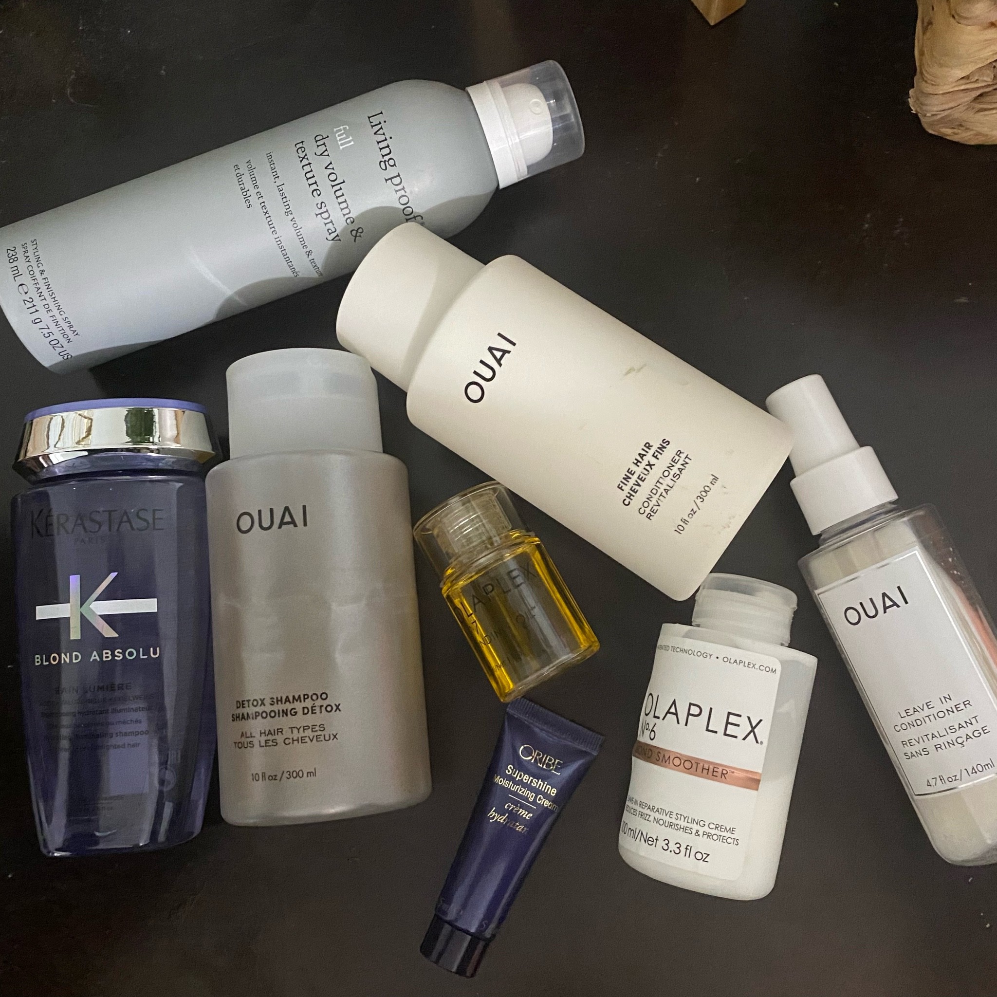 There’s so many different types of hair and what works for everyone is also very different ! My hair is super fine and thin and it gets very flat after I wash it. It’s also more on the oily side but I’ve trained it to be less oily and I would say the number 1 thing that helped is washing it less! I love using a volumizing dry shampoo & texture spray but it can cause alot of buildup in my hair. The Ouai detox shampoo is amazing for getting all that buildup out of my hair without making it dry. My hair has never felt so clean after using it. After every wash I put Olaplex No. 7 Bonding oil on my ends (it’s also a heat protectant) followed by Olaplex No. 6 Bond Smoother (helps frizz, flyaways & breakage) or the Oribe Supershine Moisturizing Hair Cream (helps frizz and adds shine). What also helps keeping my hair healthy is using a detangling spray and work from the bottom up. My hair always gets knotty after I wash it, this spray helps get the knots out without ripping them out with a brush. Your hair is a lot more fragile when it’s wet so I’m always extra careful when brushing. Lastly this Blond Absolu Hydrating Illuminating Shampoo from Kérastase makes my blonde so shimmery and shiny without drying it out. I’m trying to not use purple shampoo as much because my hair was getting dry so I love how this brings out my blonde and still makes my hair feel hydrated. I can’t wait to try the conditioner! 

#LTKsalealert #LTKSeasonal #LTKbeauty