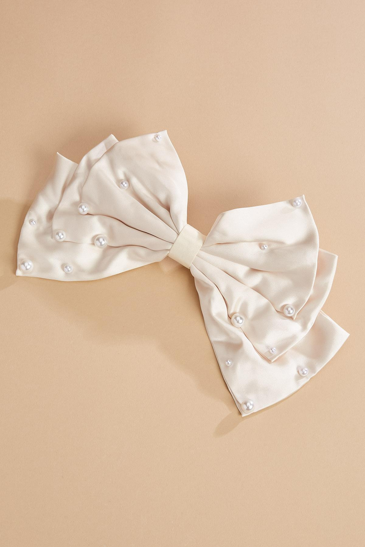 oversized pearly bow | Versona