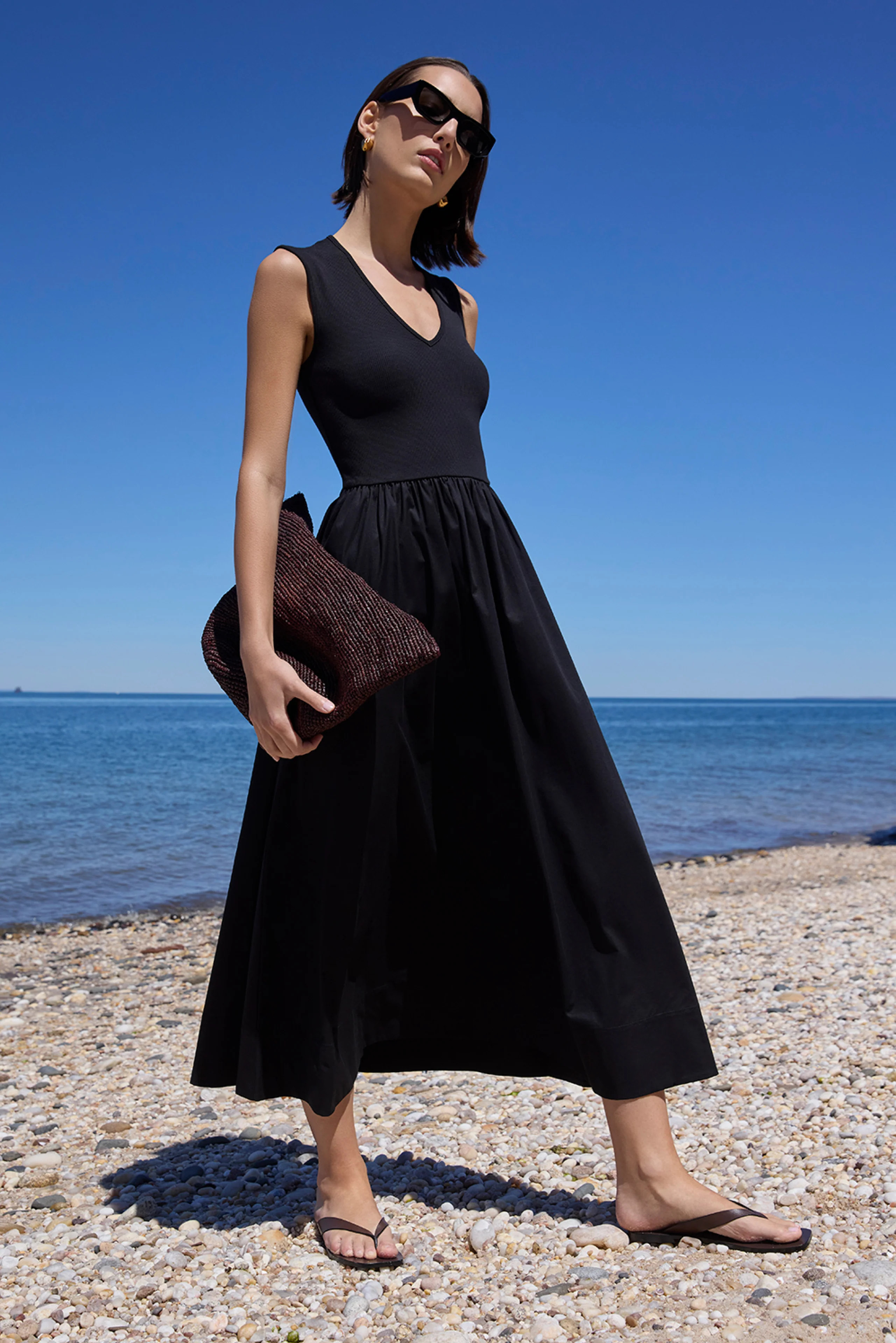 The V-Neck RSVP in Black | Sold Out NYC