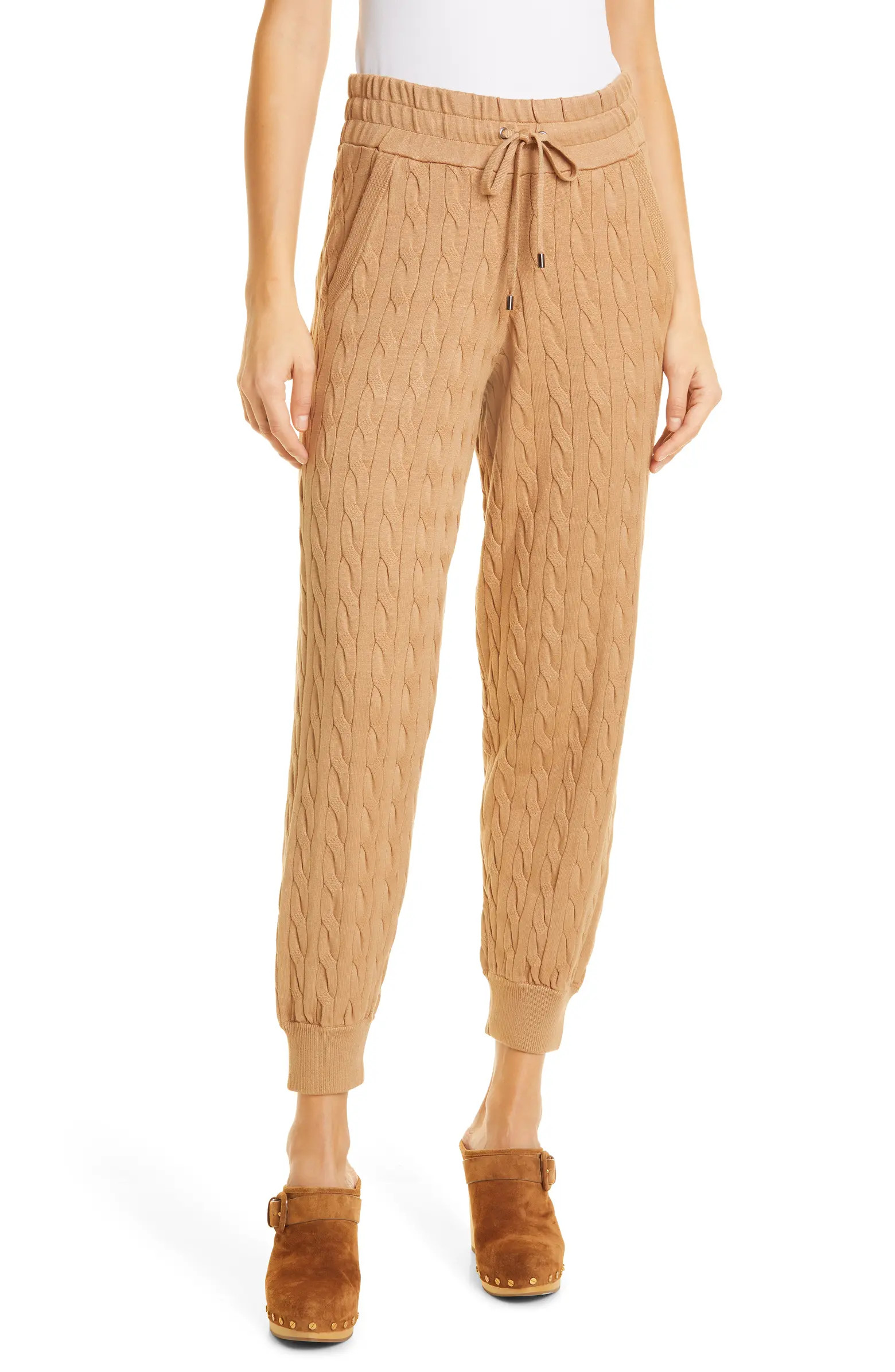Auden Cable Knit Pocket Joggers | Nordstrom