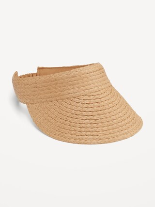 Straw Sun Visor for Women | Old Navy (US)