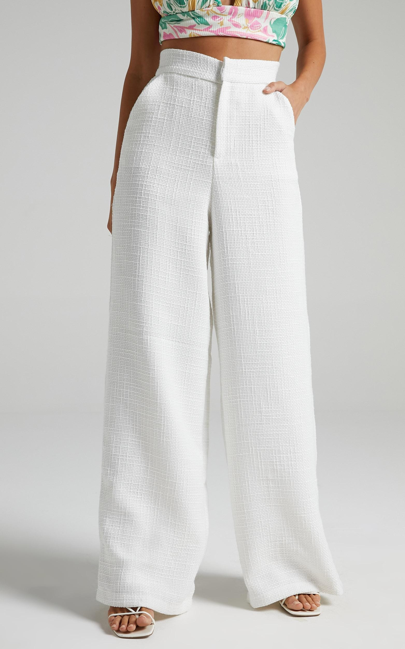 Walters Wide Leg Pants in White | Showpo | Showpo - deactived