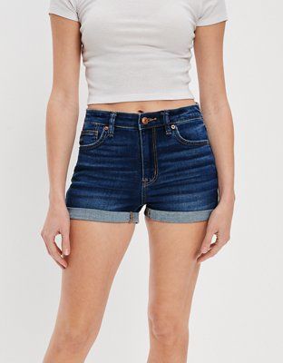 AE Ne(x)t Level Super High-Waisted Denim Short Short | American Eagle Outfitters (US & CA)