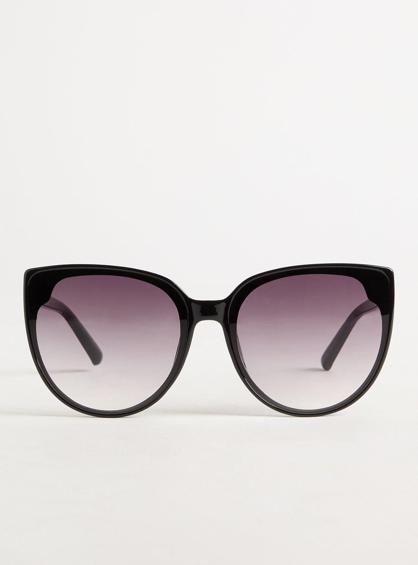 Rounded Cat Eye Smoke Lens Sunglasses | Torrid (US & Canada)