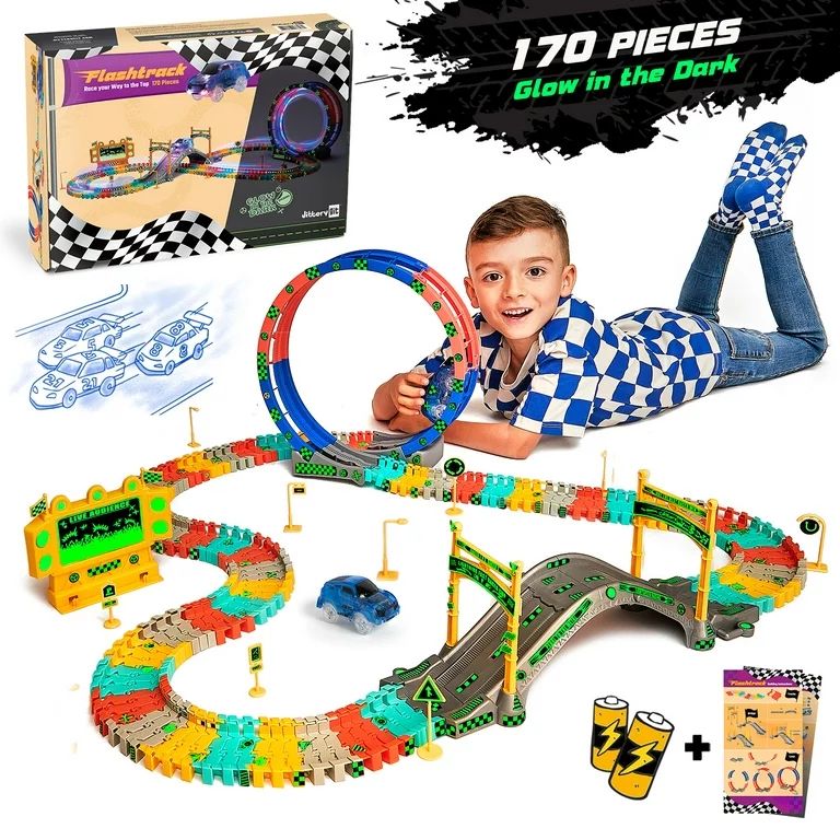 JitteryGit STEM Race Car Track Toy for Kids | Amazing Gift for Boys Girls Toddlers Ages 3 4 5 6 7... | Walmart (US)