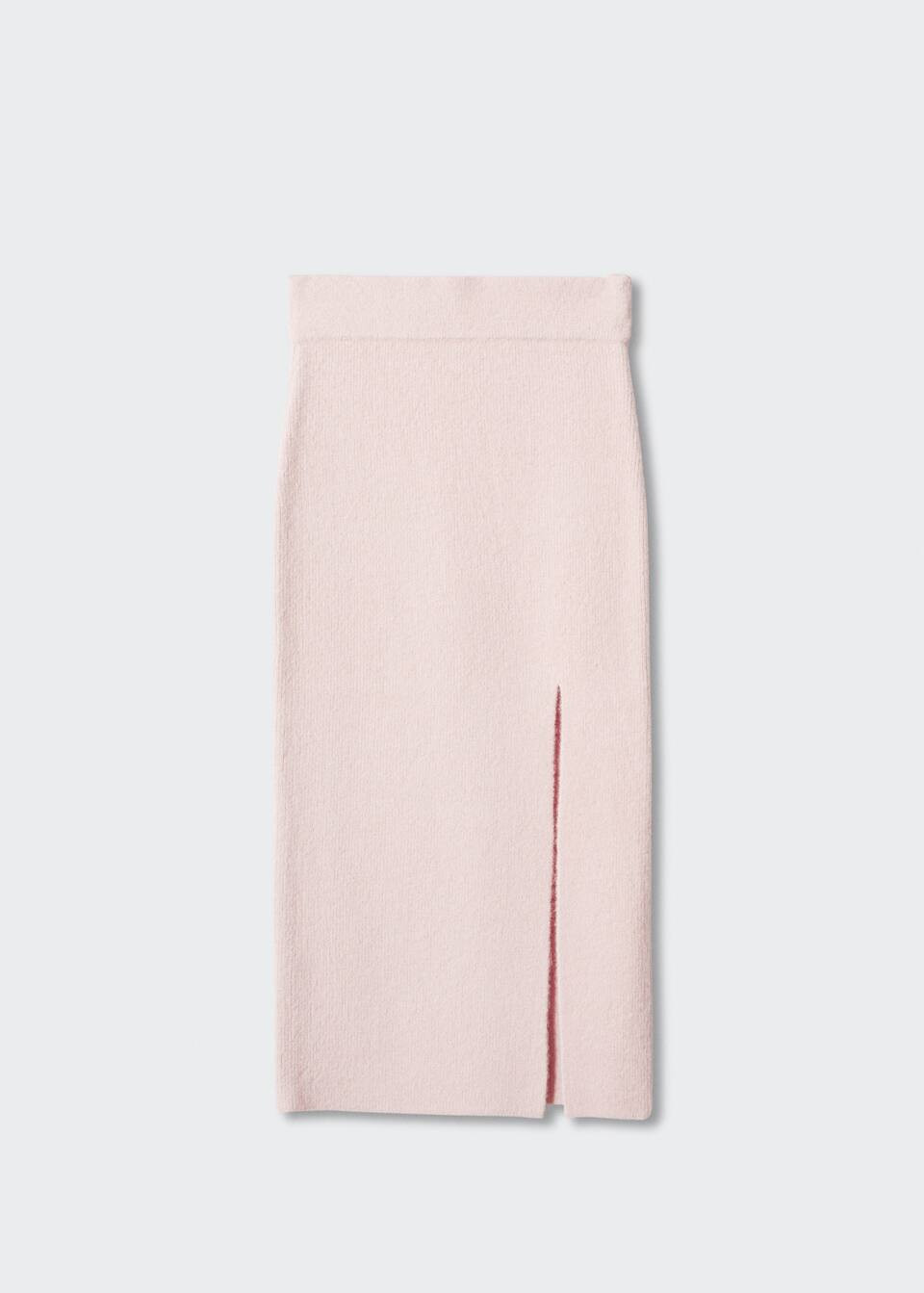 Slit knitted skirt | MANGO (UK)