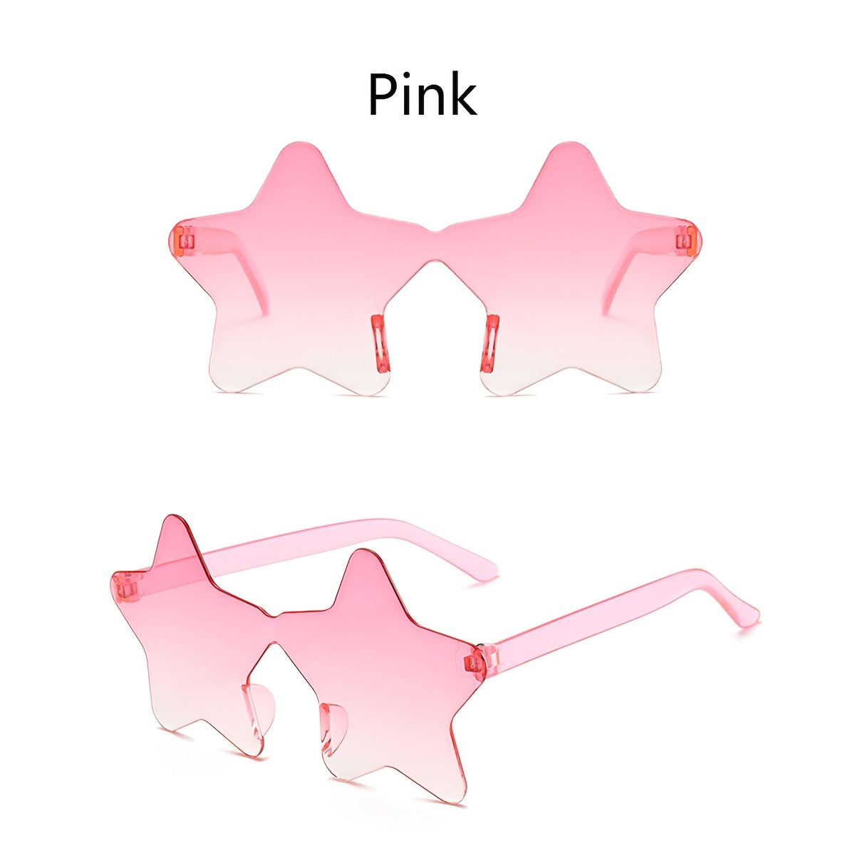Star Shaped Rimless Fashion Glasses Women Men   - Temu | Temu Affiliate Program