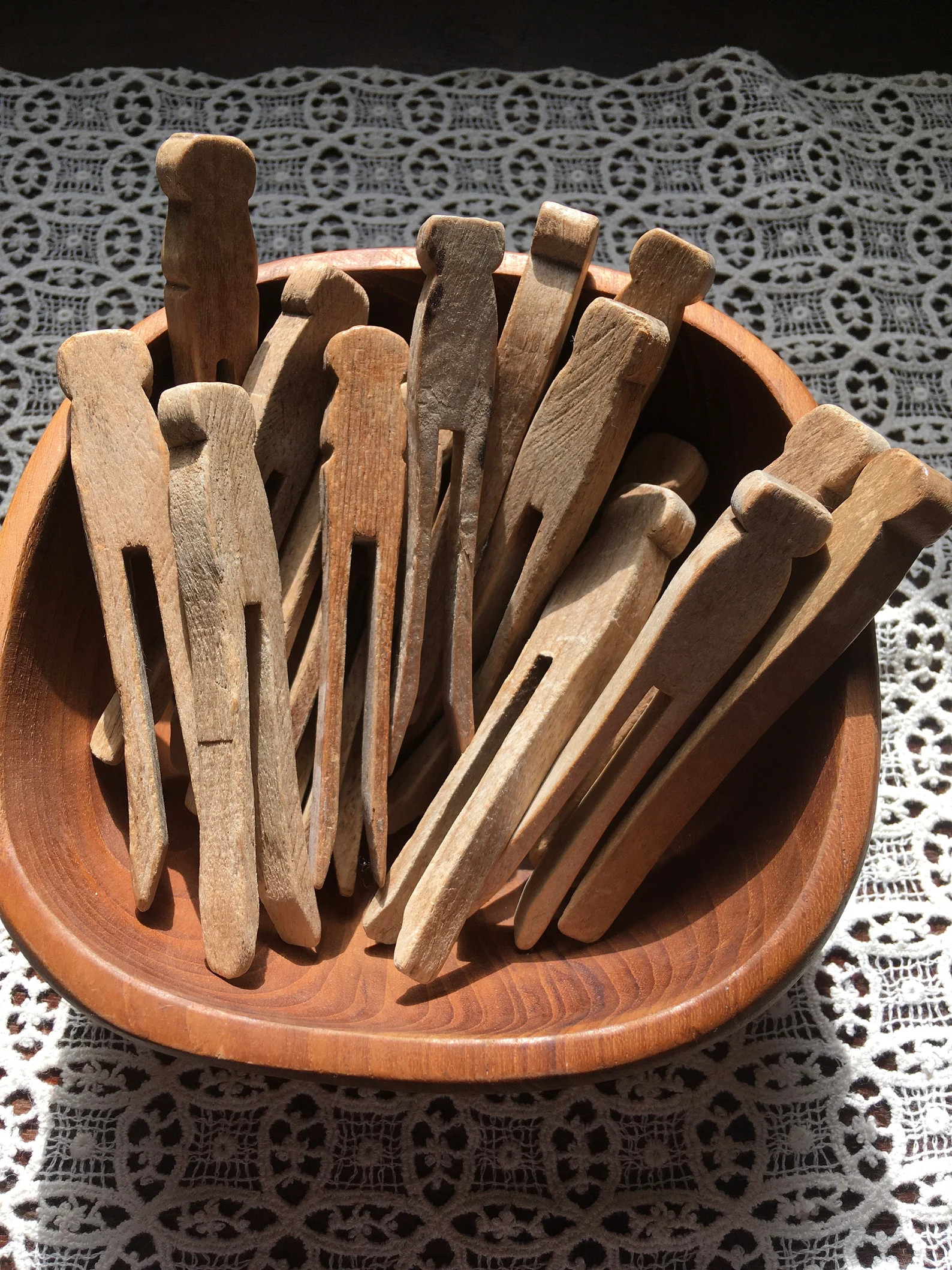 Vintage Wooden Clothespin Set (5)...Laundry. Drying. Wood. Old. Retro. Antique. Laundry. Laundry ... | Etsy (Global)